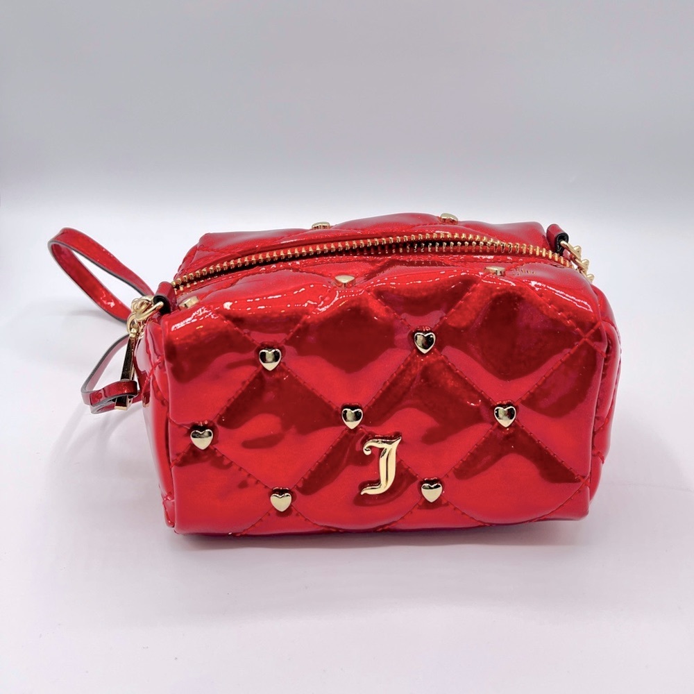 Super cute mini ❤️Juicy Couture Purse. EUC Glitter and gold heart details.